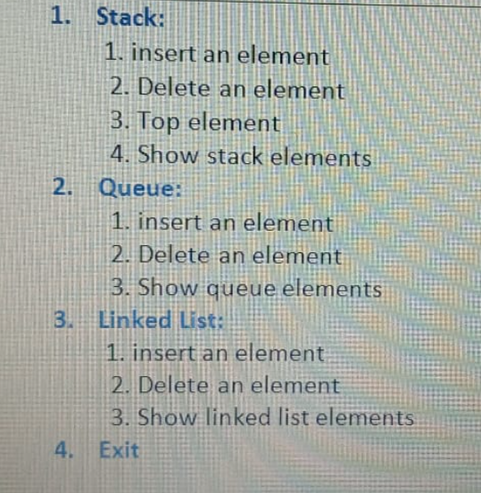 اكتبي برنامج بلغة البايثون يقوم بعرض العبارات المعروضة في الملف المرفق، حيث يقوم البرنامج بتنفيذ العملية التي يدخل المستخدم رقمها. - e18bcaea-e7b9-4158-85f2-dbeadad544a0.png